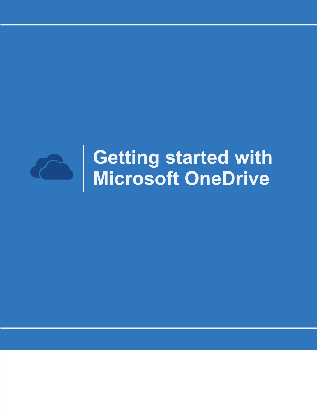 Getting Started with Microsoft Onedrive