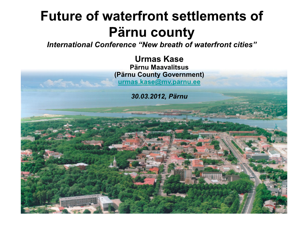 Waterfront Settlements