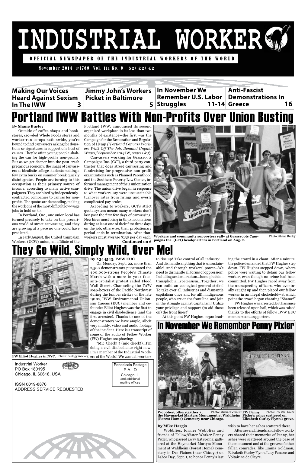 Portland IWW Battles with Non-Profits Over Union Busting