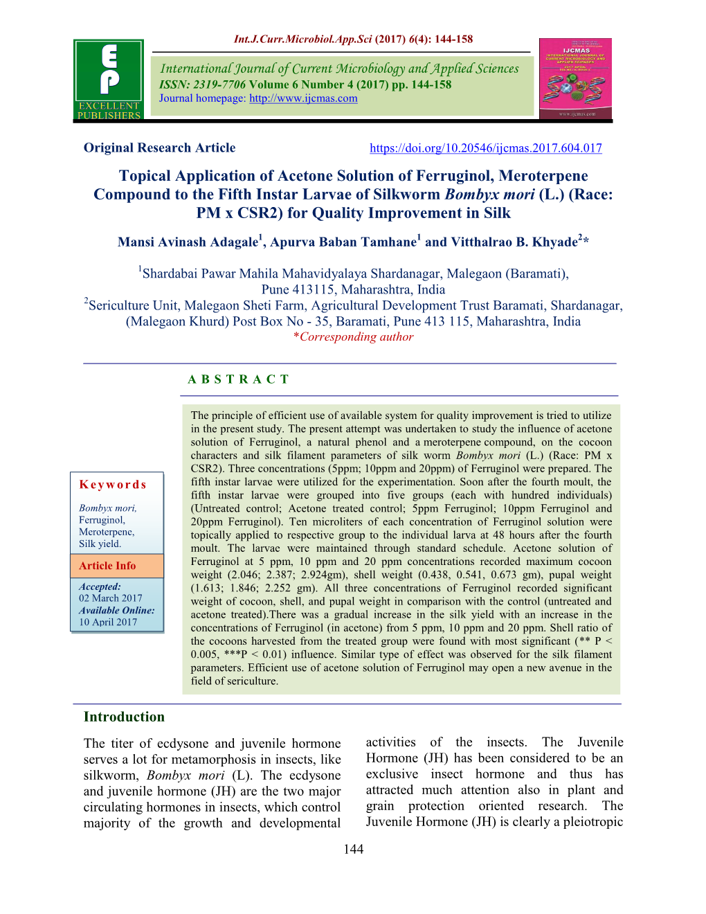 Topical Application of Acetone Solution of Ferruginol, Meroterpene