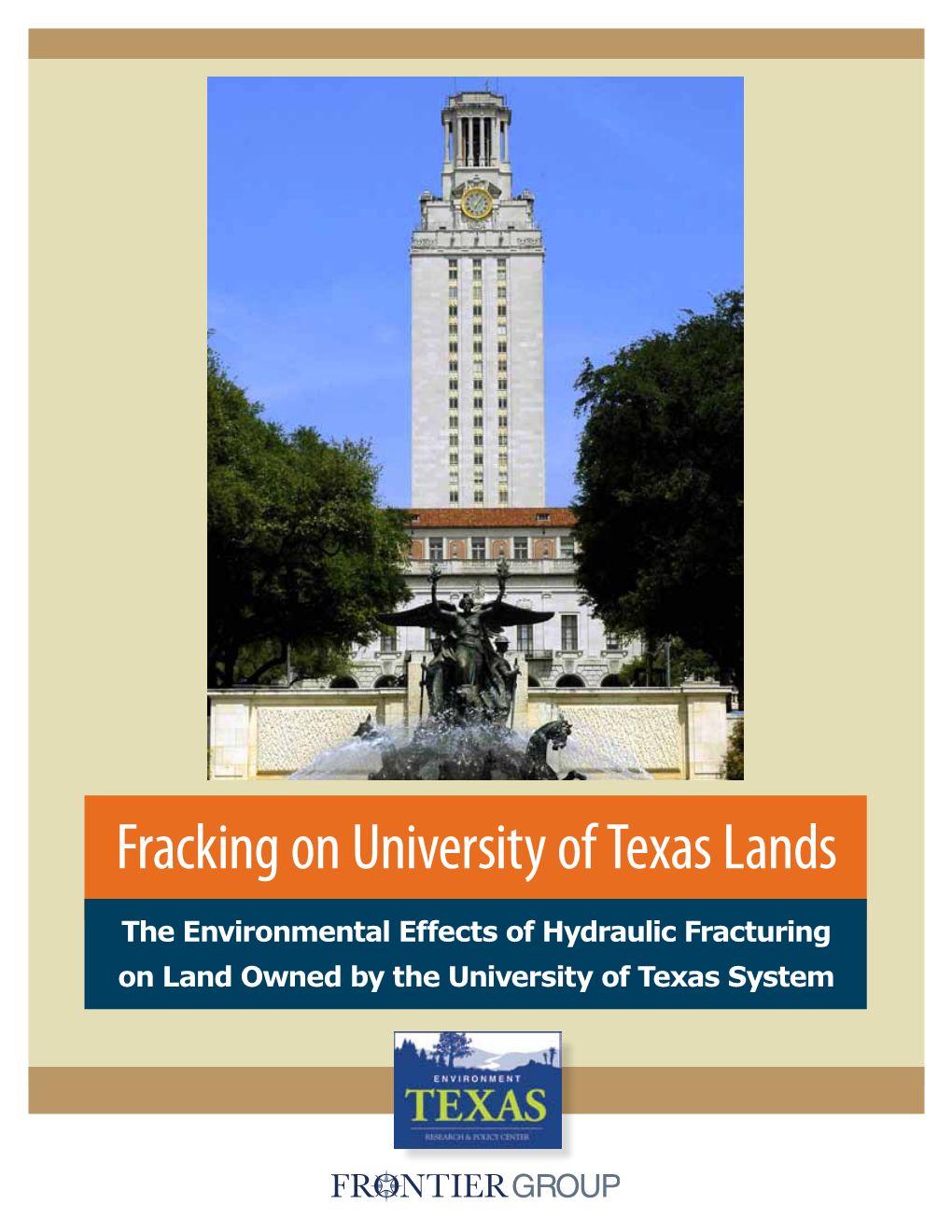 Fracking on University of Texas Lands