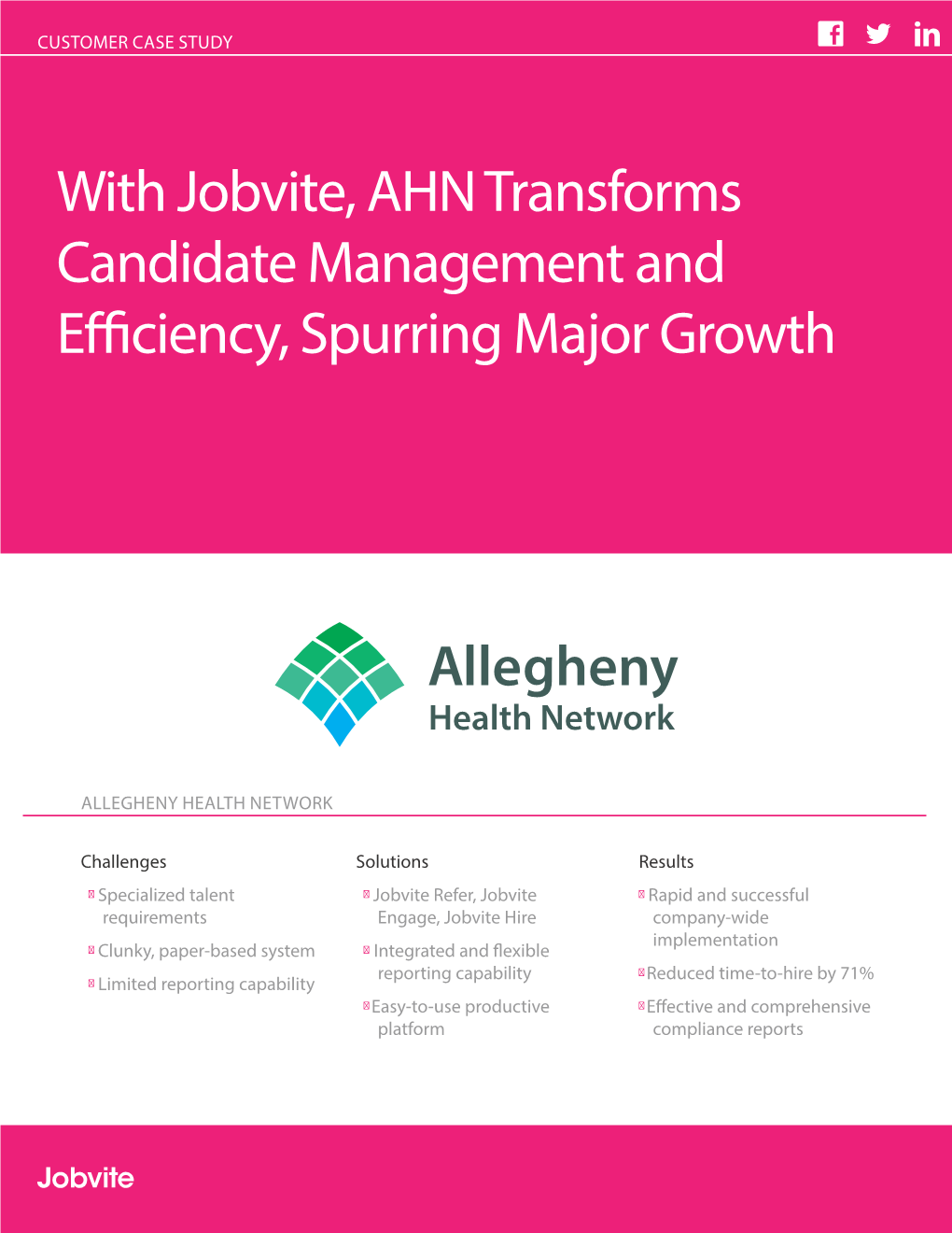 With Jobvite, AHN Transforms Candidate Management and Efficiency, Spurring Major Growth