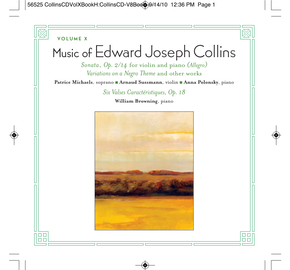 Music of Edward Joseph Collins Sonata, Op