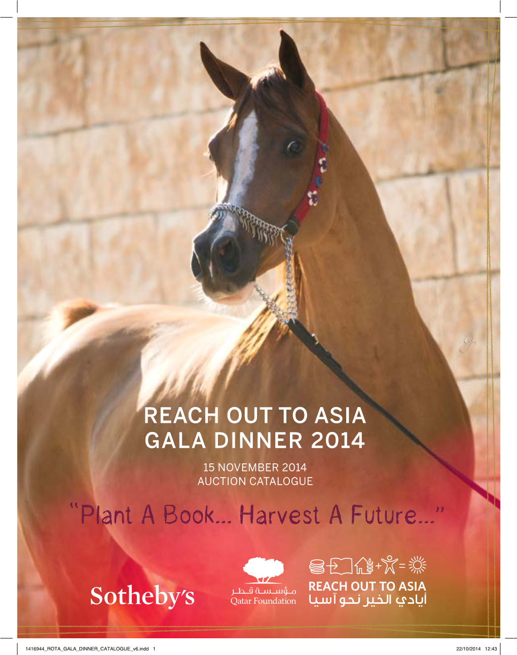 Reach out to Asia Gala Dinner 2014 15 November 2014 Auction Catalogue