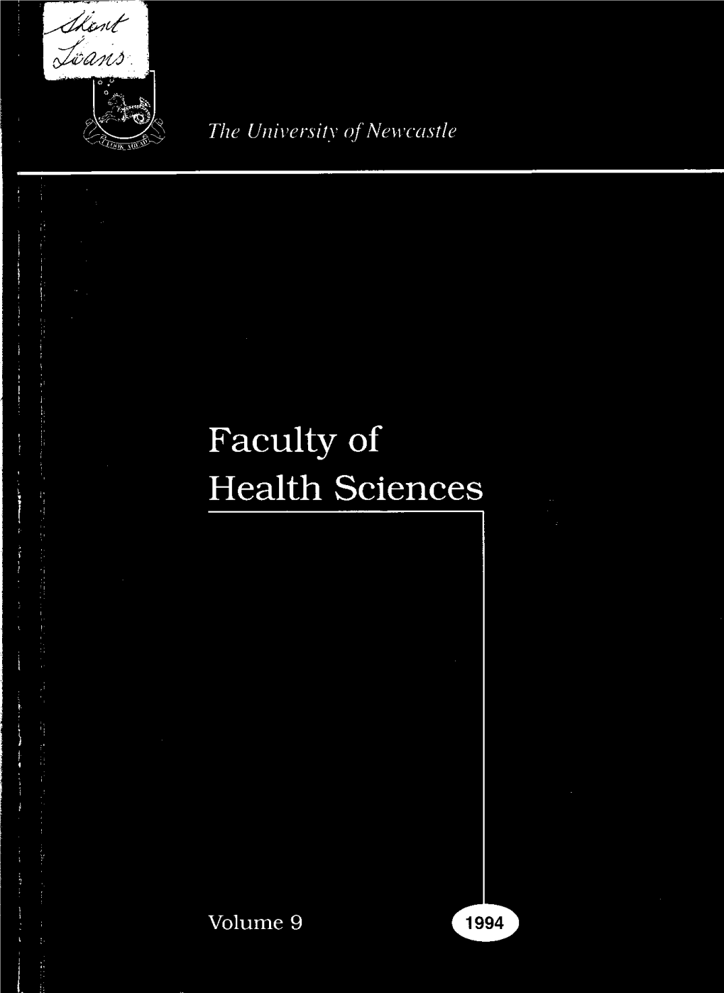 Faculty of Health Sciences Handbook, 1994