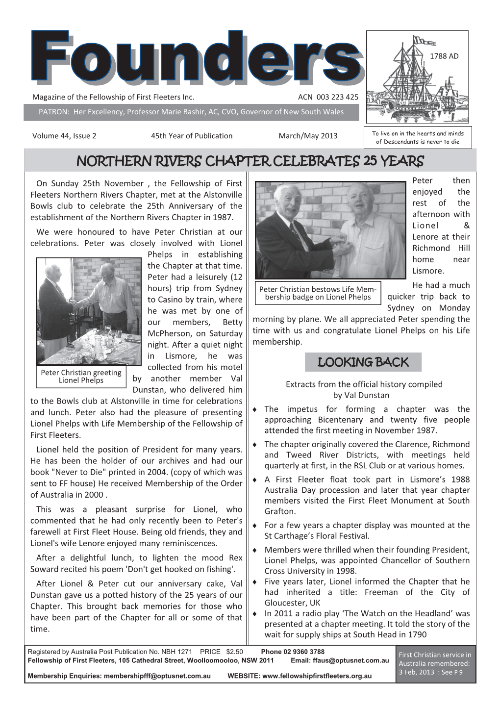 Northern Rivers Chapter Celebrates 25 Years