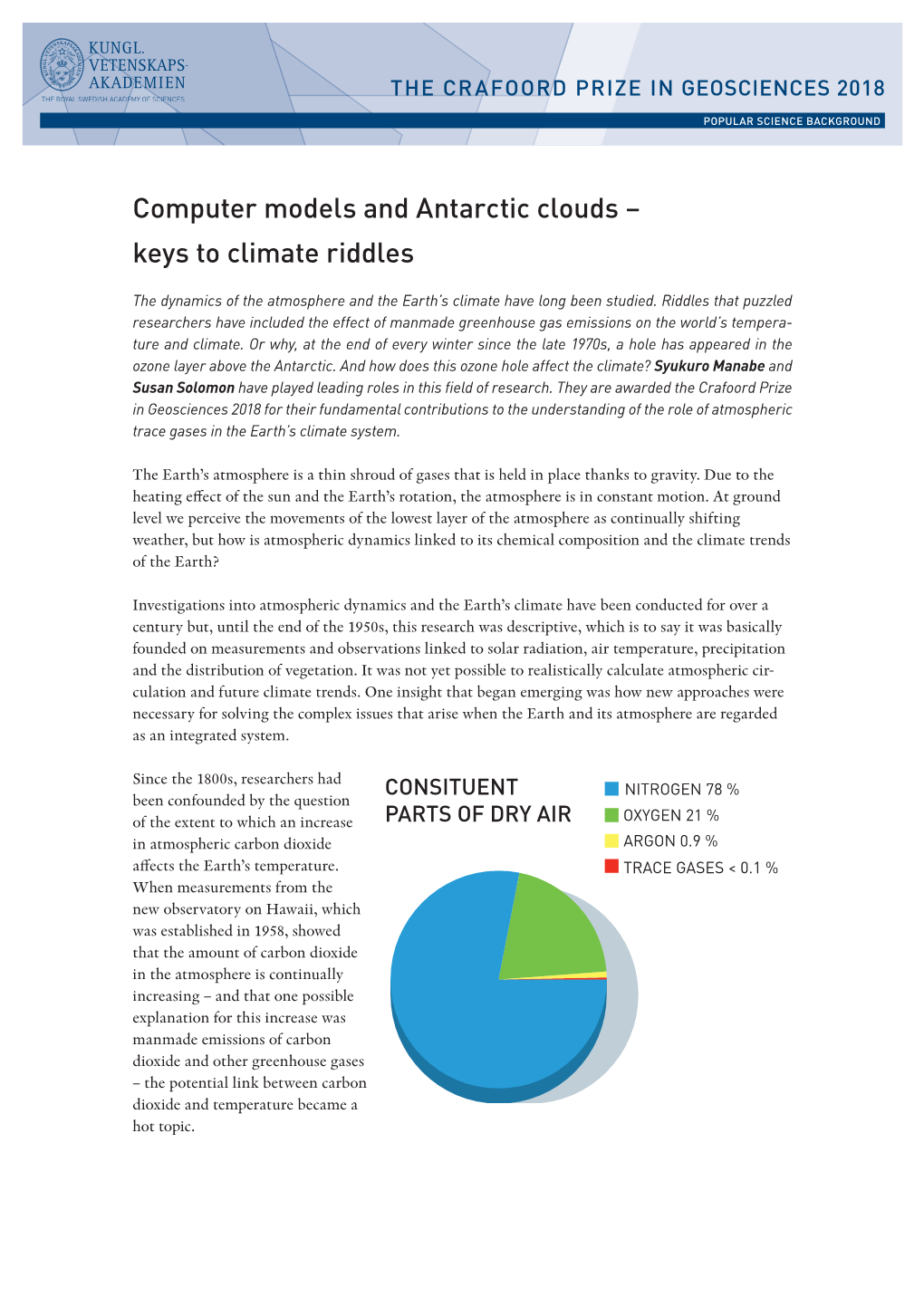 Computer Models and Antarctic Clouds – Keys to Climate Riddles