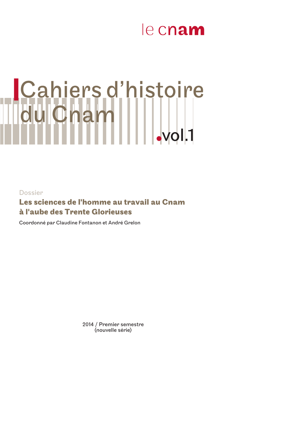 Cahiers D'histoire Du Cnam