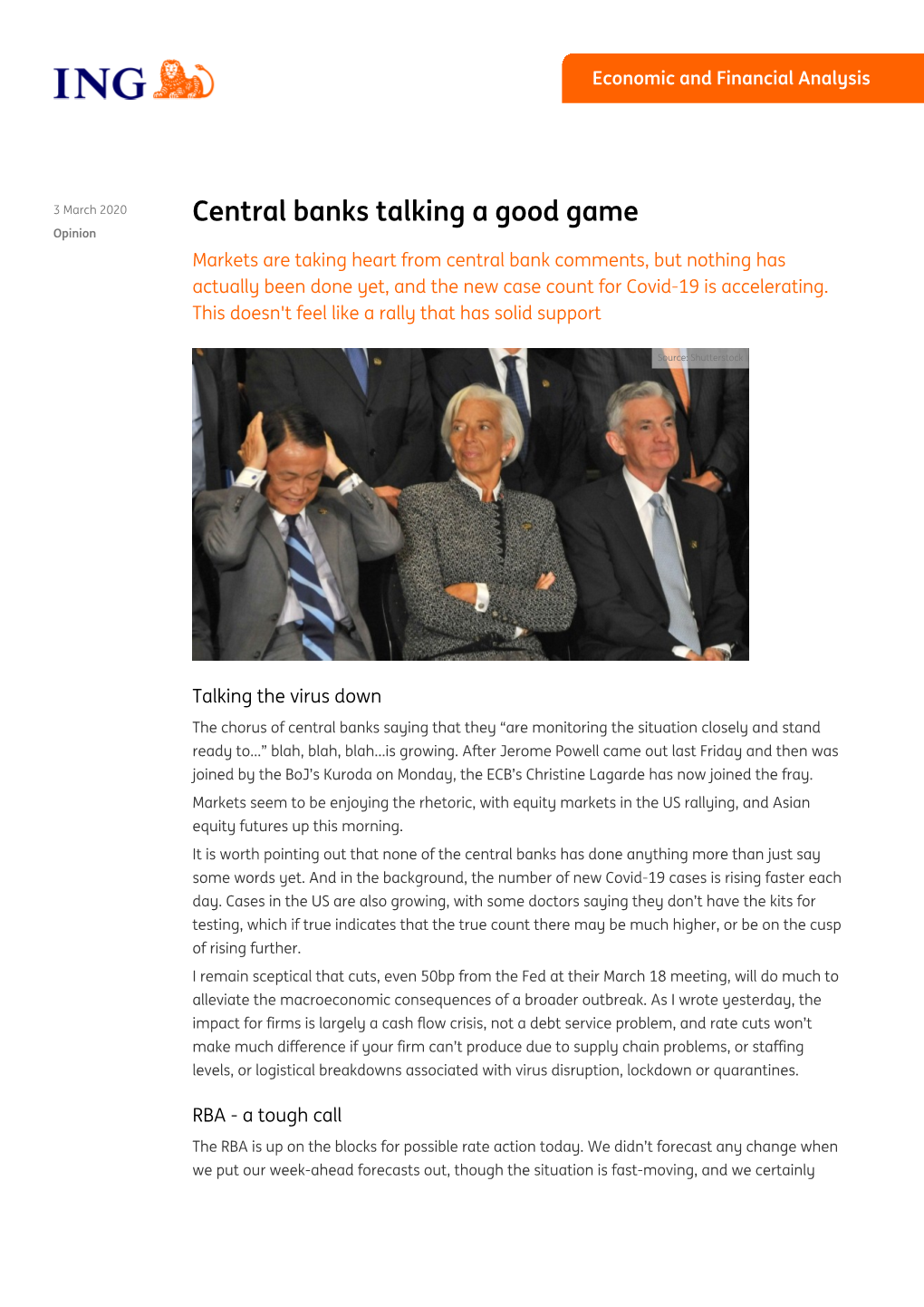 PDF | Central Banks Talking a Good Game