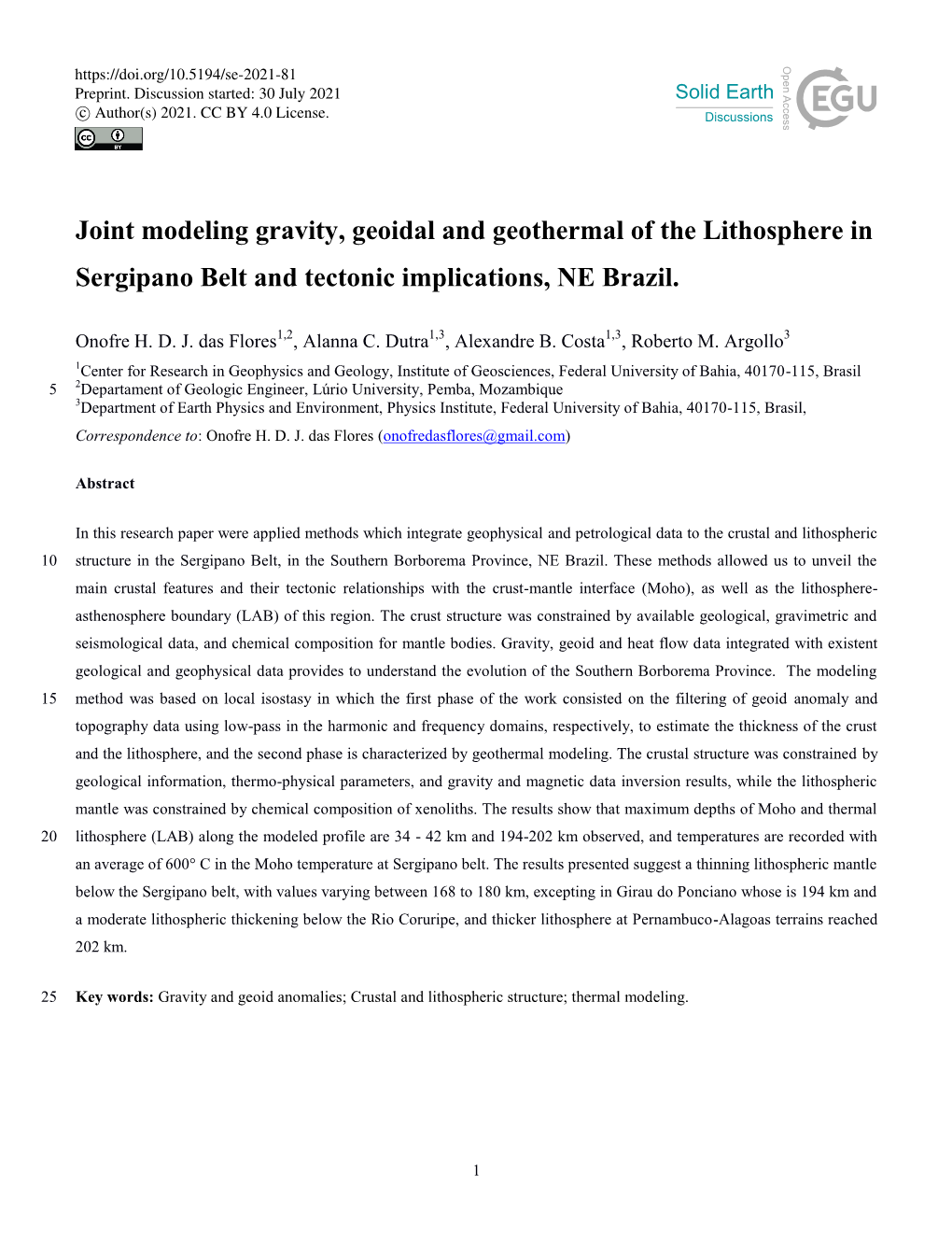 Joint Modeling Gravity, Geoidal and Geothermal of the Lithosphere In