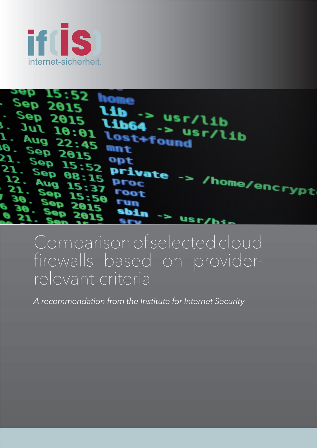 Comparison of Selected Cloud Firewalls Based on Provider