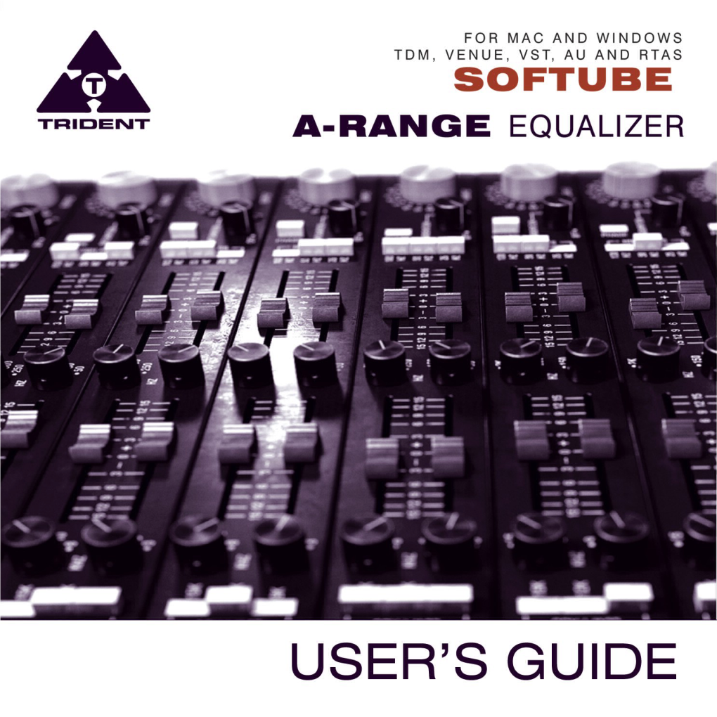 Softube Trident A-Range EQ User's Guide