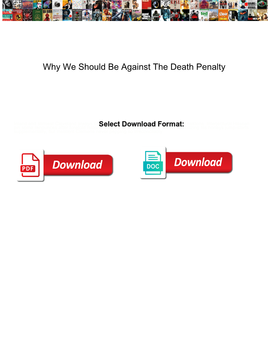 Why We Should Be Against the Death Penalty