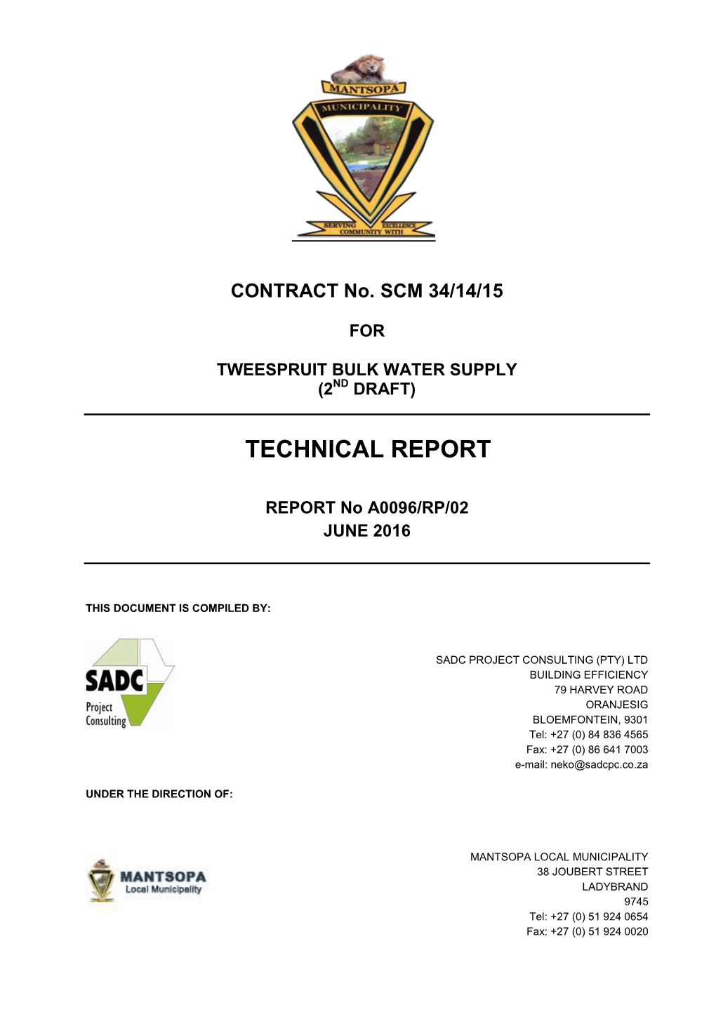 Tweespruit Technical Report 2016 Rev00 160606Nr.Pdf
