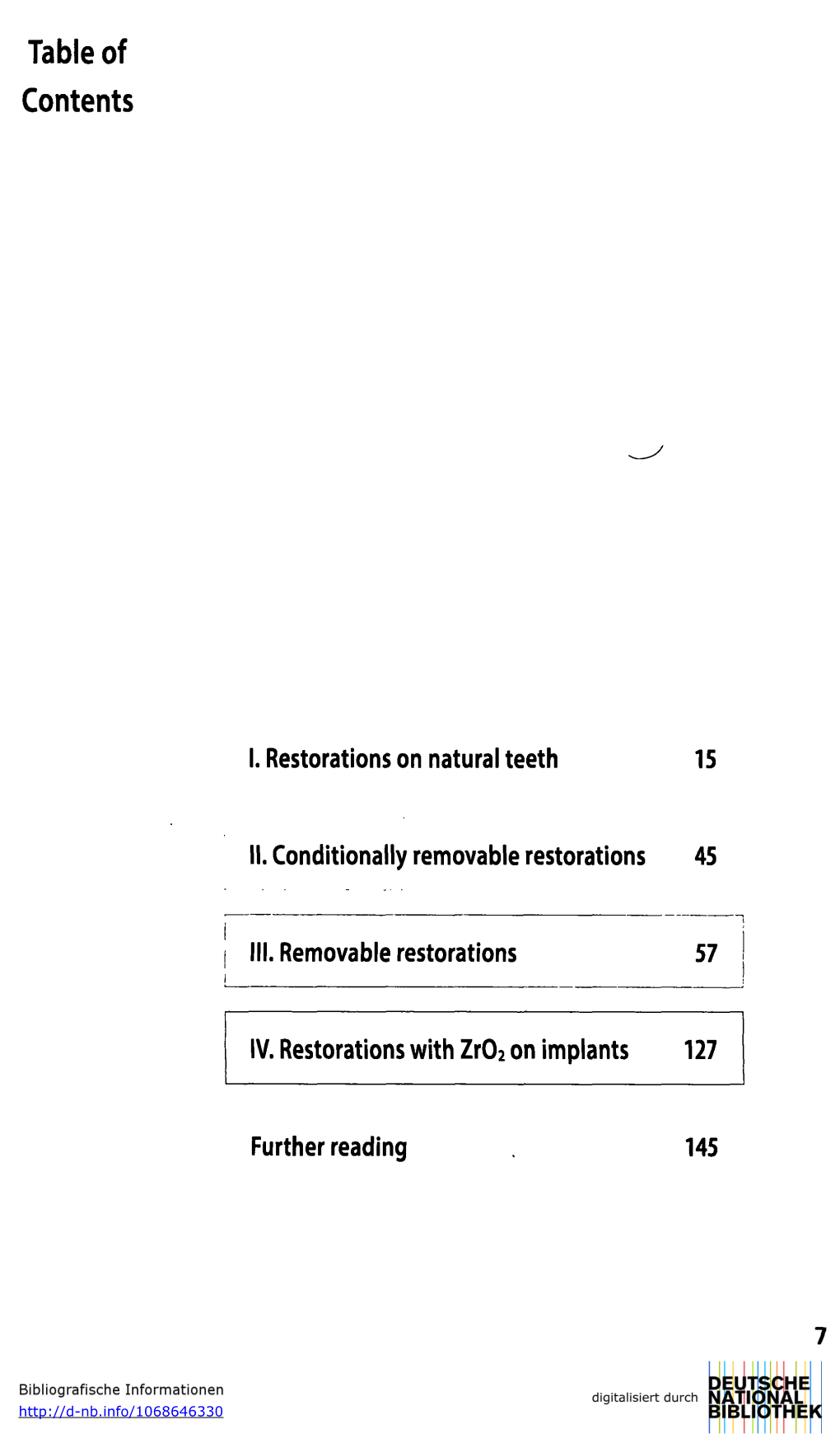 Table of Contents