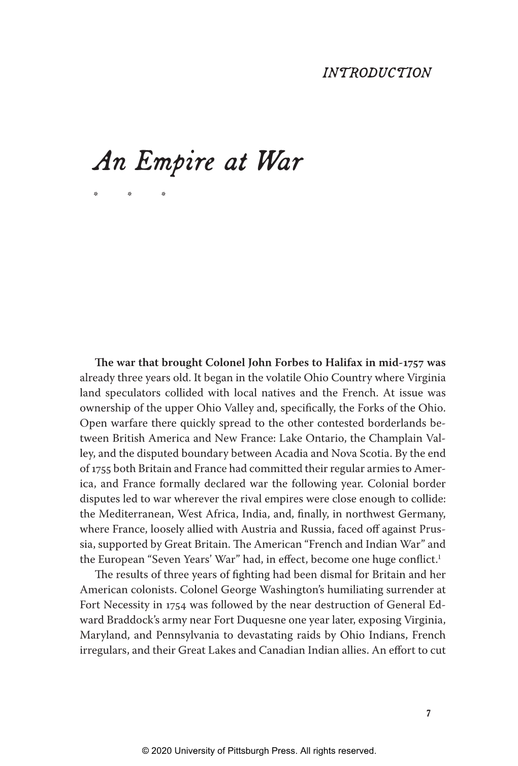 An Empire at War
