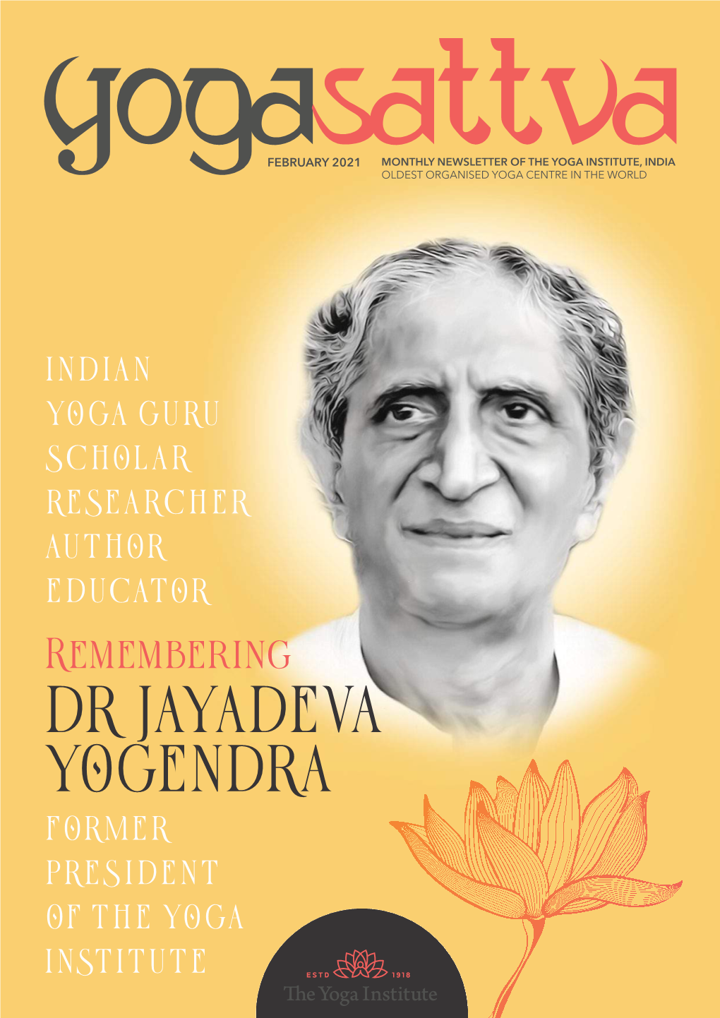 Dr Jayadeva Yogendra