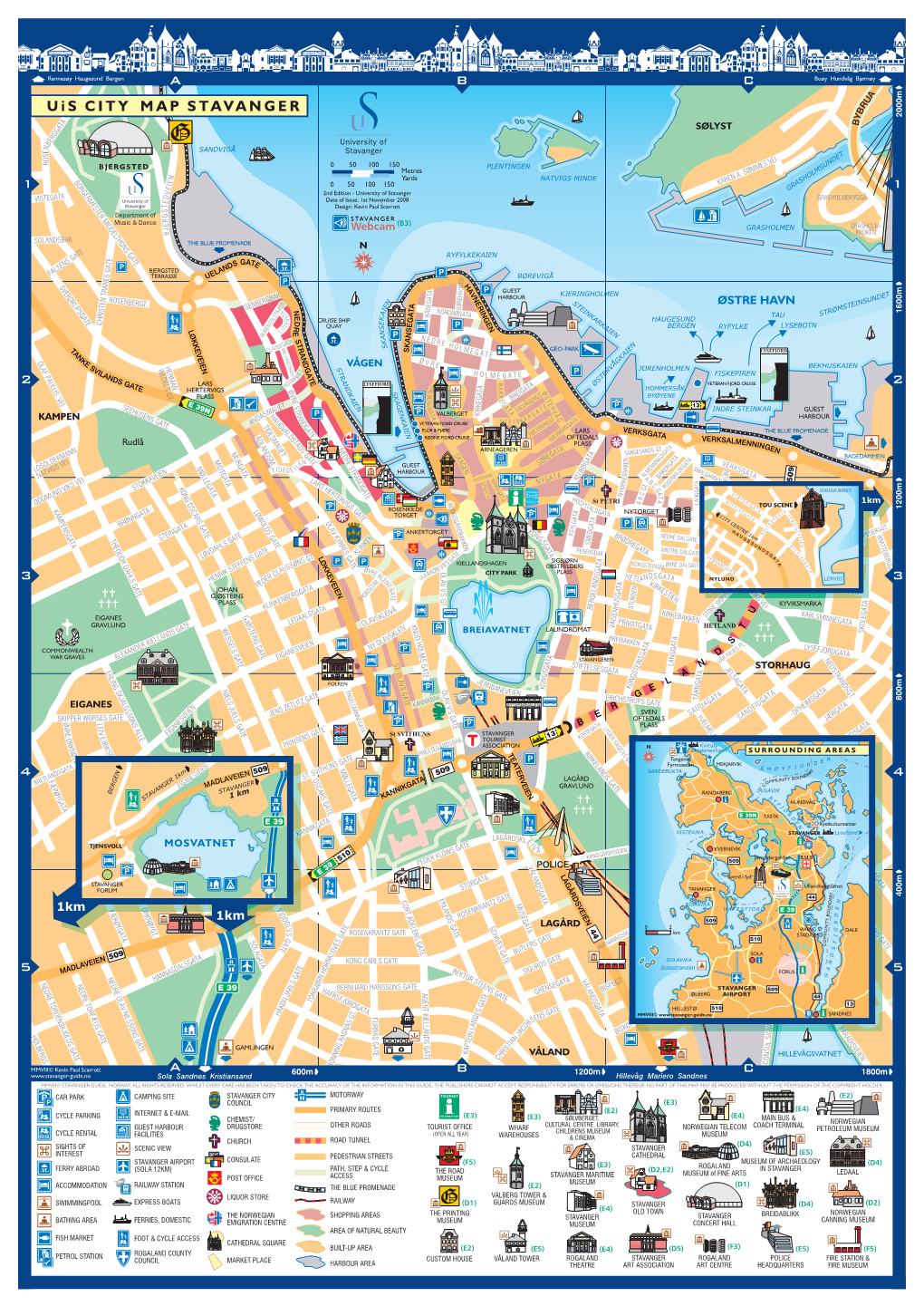 Uis City Map of Stavanger