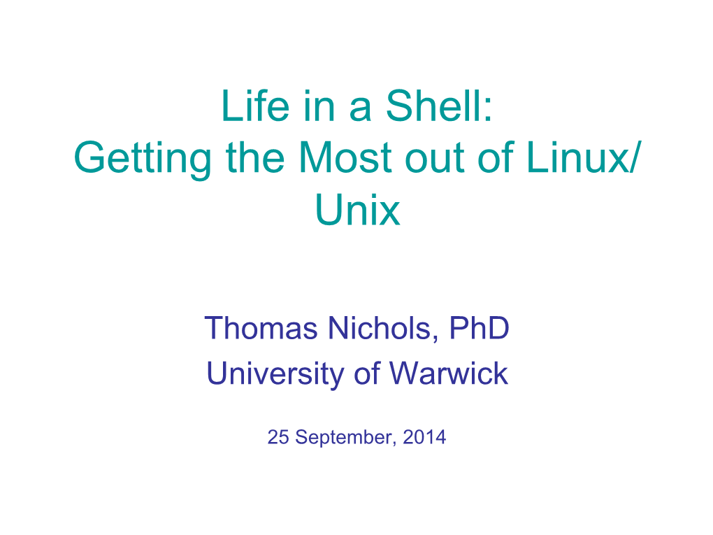 Life in a Shell.Pptx