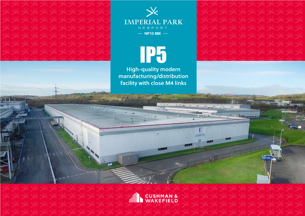 High-Quality Modern Manufacturing/Distribution Facility with Close M4 Links