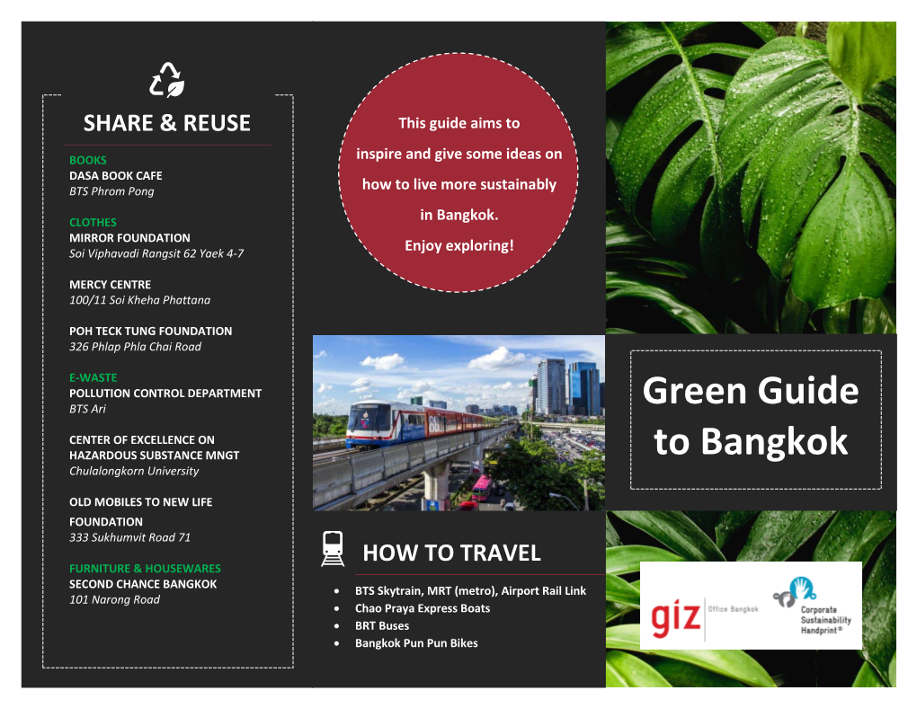 Green Guide to Bangkok