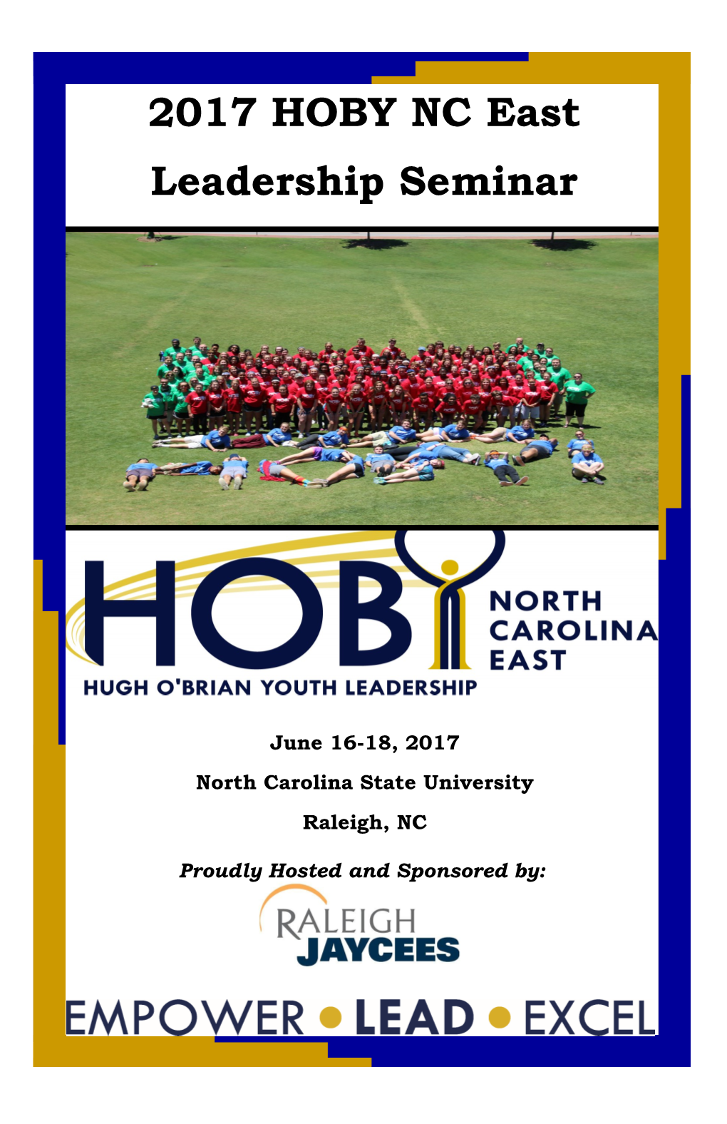 2017 HOBY NC East Leadership Seminar