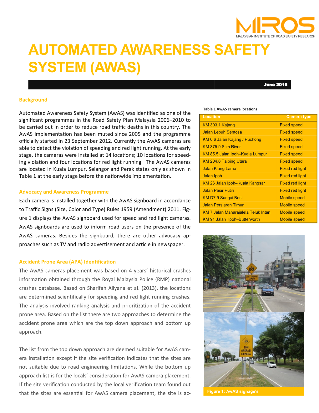 Automated Awareness Safety System (Awas)