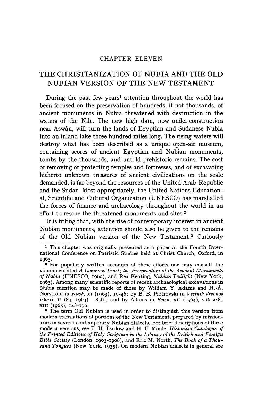 The Christianization of Nubia and the Old Nubian Version of the New Testament