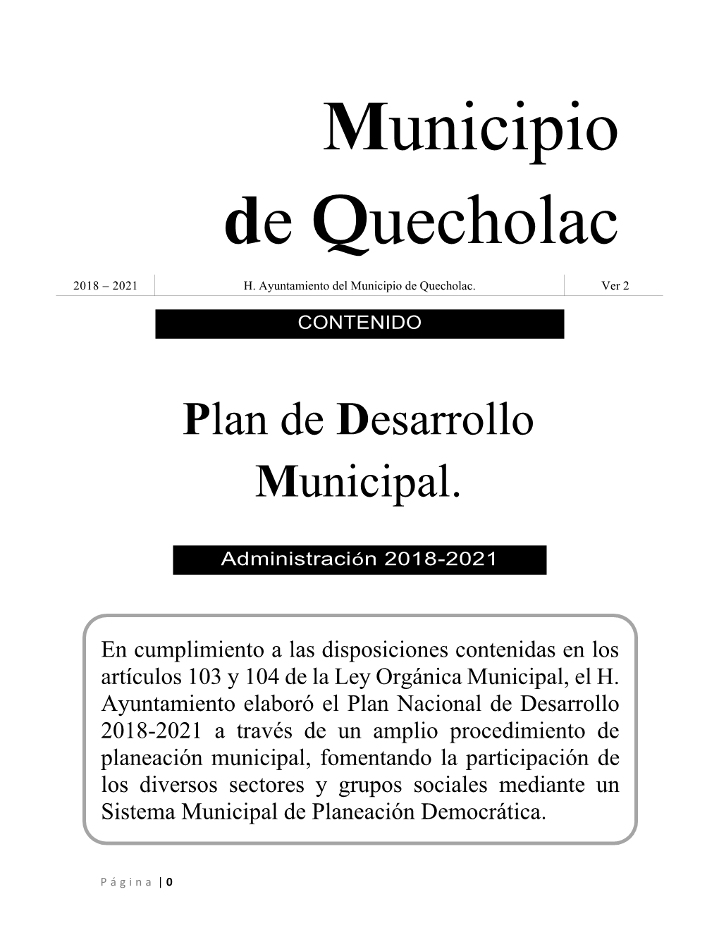 Municipio De Quecholac