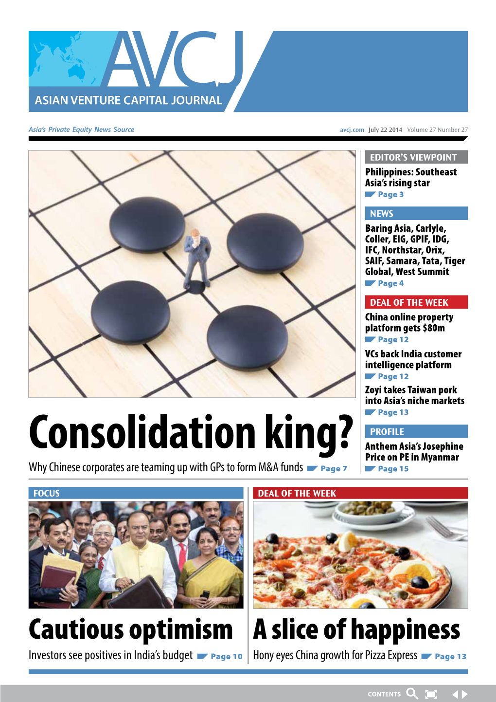 Consolidation King? Anthem Asia’S Josephine Price on PE in Myanmar Why Chinese Corporates Are Teaming up with Gps to Form M&A Funds Page 7 Page 15