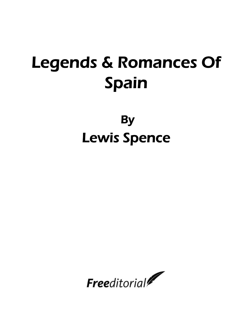 Legends & Romances of Spain