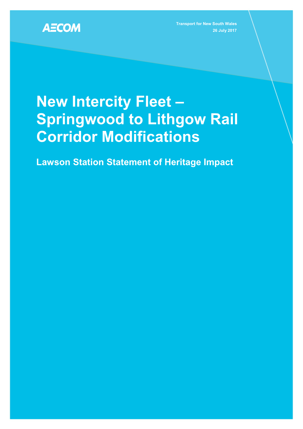 Lawson Station Statement of Heritage Impact