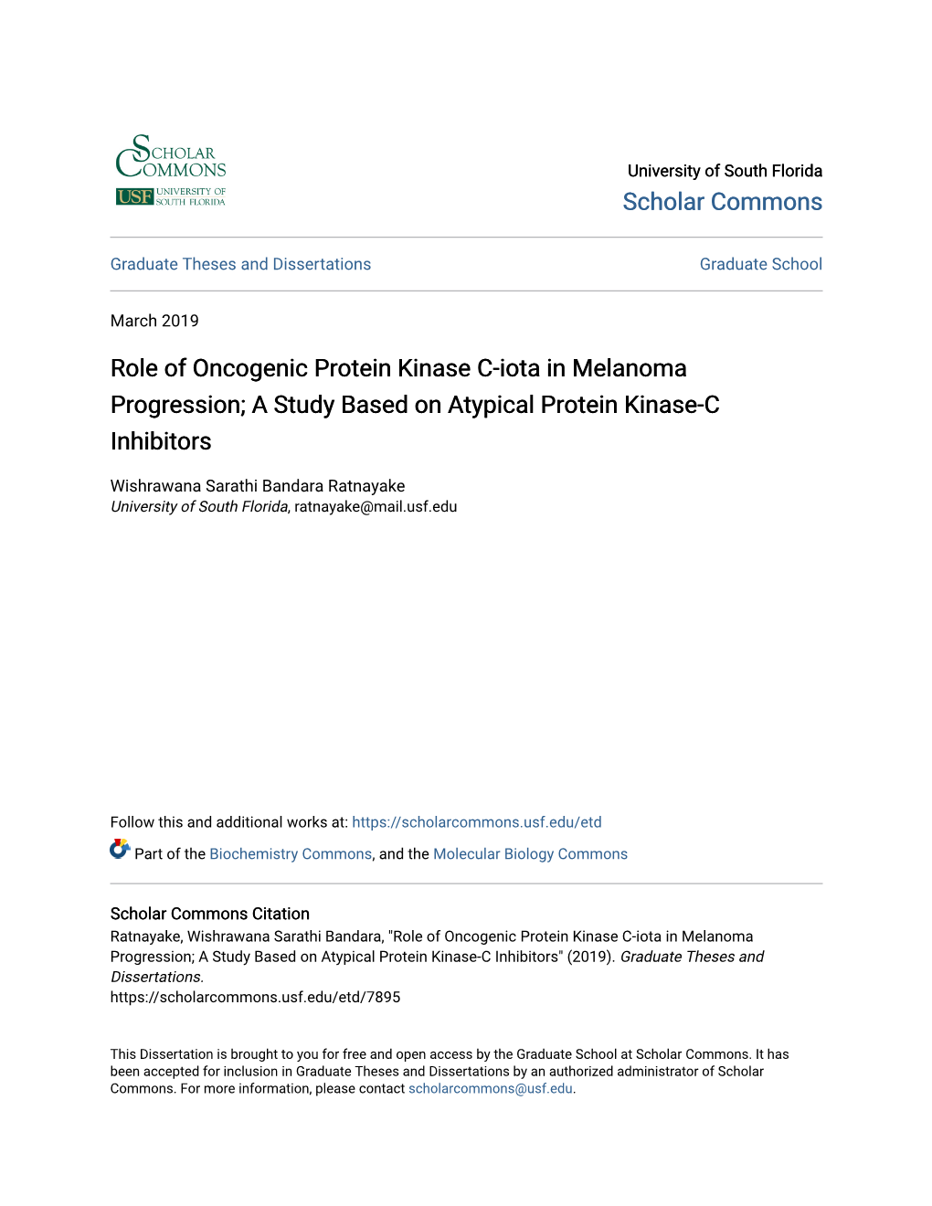 Role of Oncogenic Protein Kinase C-Iota in Melanoma Progression; a Study Based on Atypical Protein Kinase-C Inhibitors