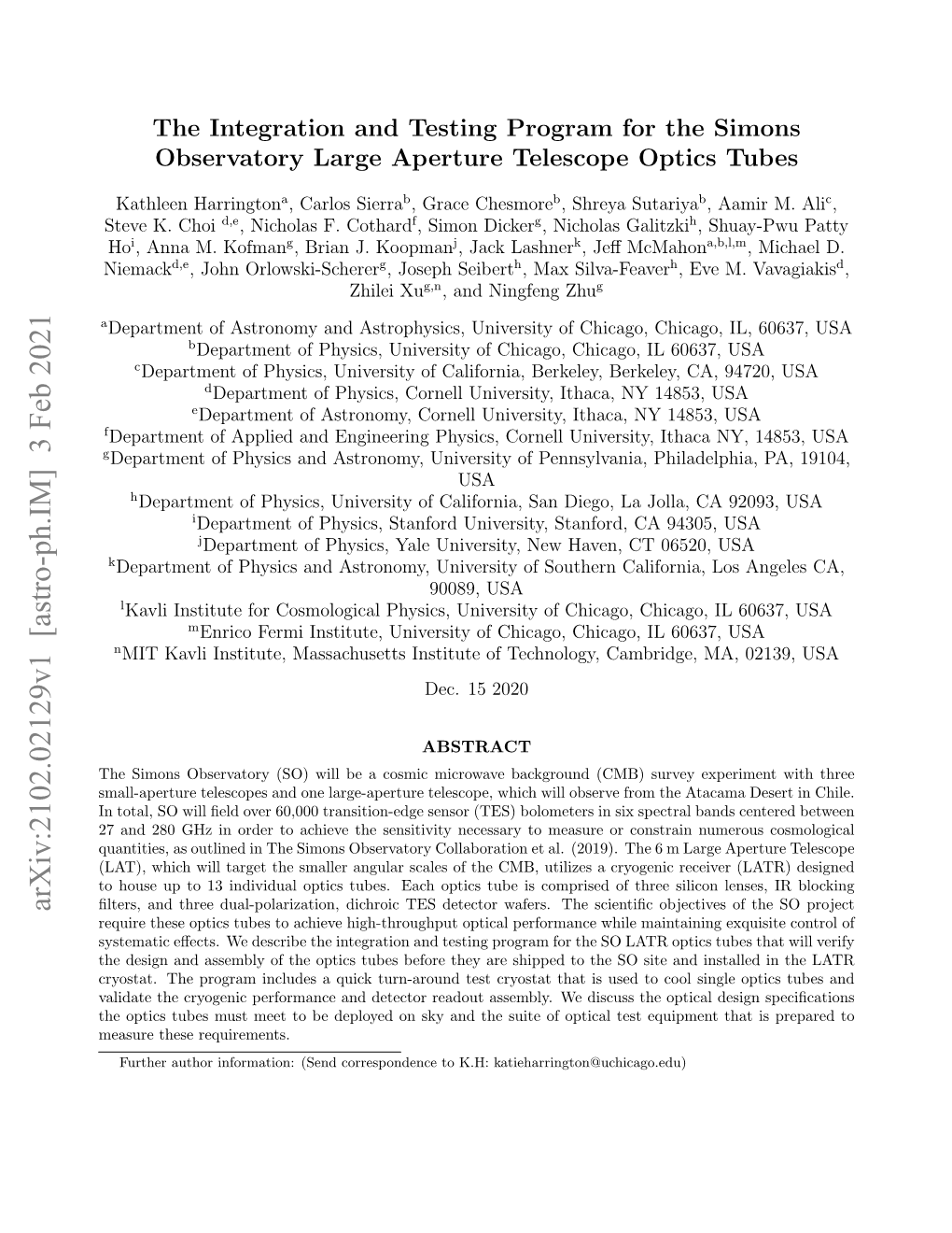 The Integration and Testing Program for the Simons Observatory Large Aperture Telescope Optics Tubes