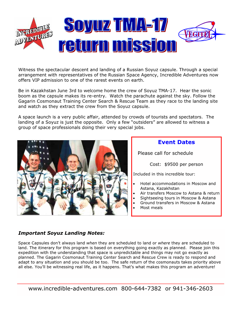 Soyuz TMA-17 Return Mission