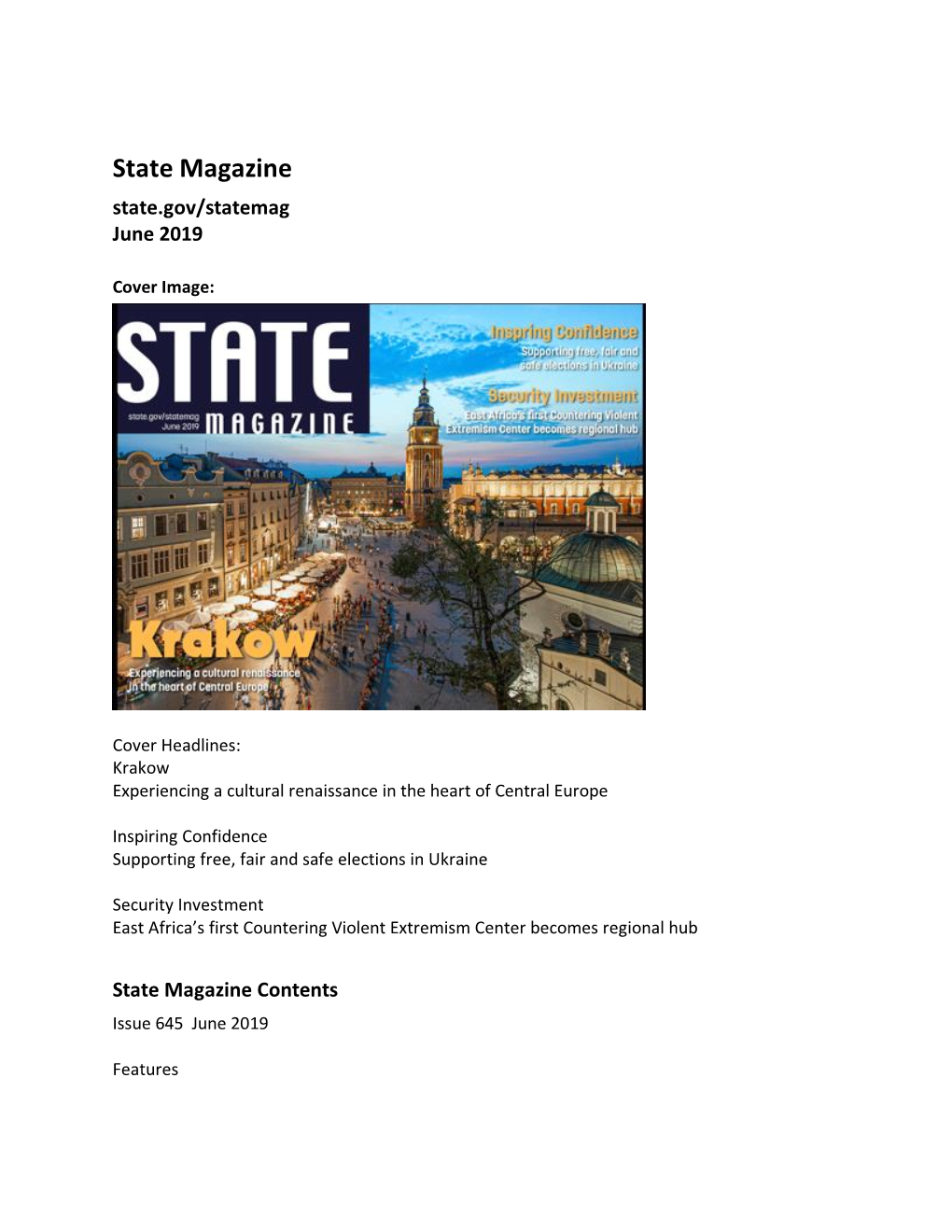 State Magazine June 2019 508 Version-2 11111