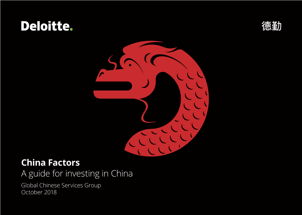 China Factors: a Guide for Investing in China Download The