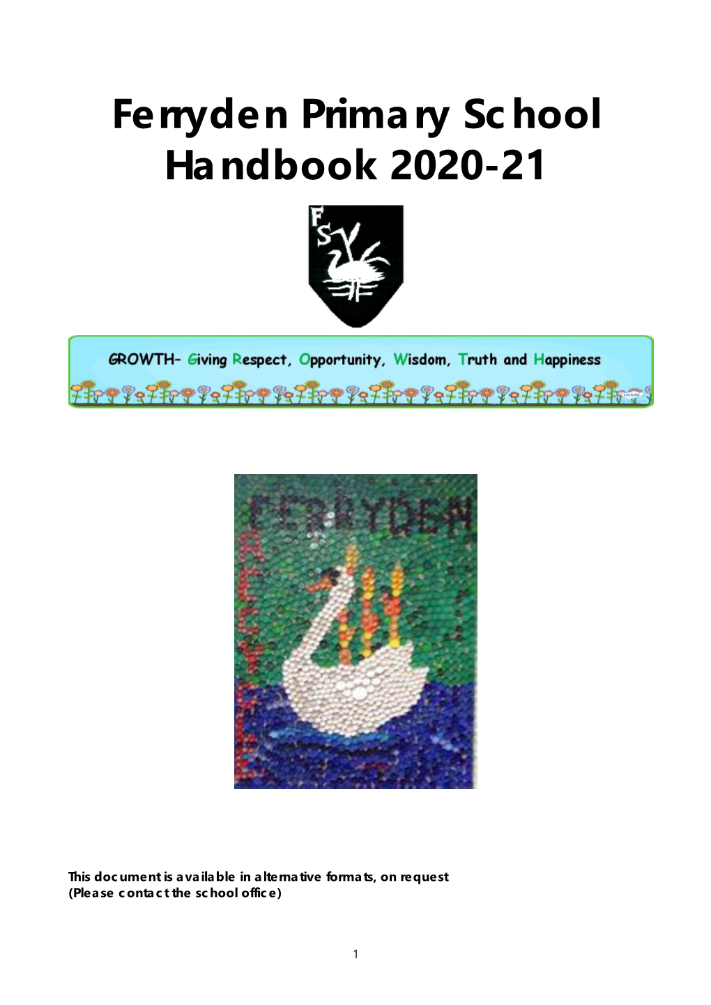 Ferryden Primary School Handbook 2020-21