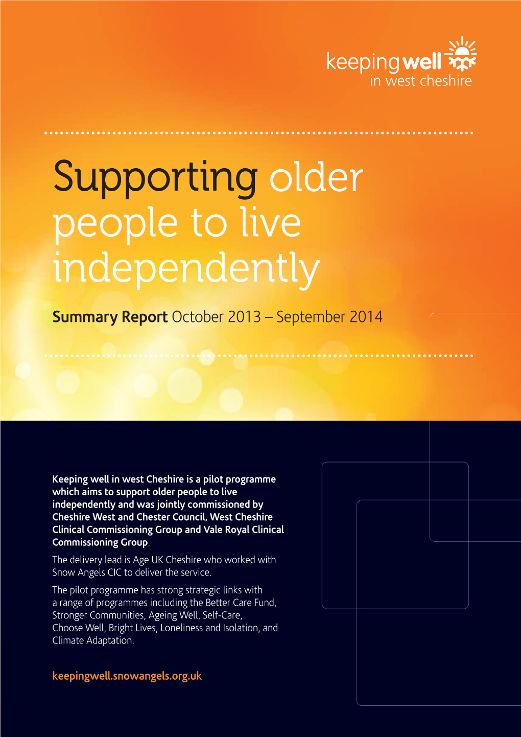 Supporting Older People to Live Independently