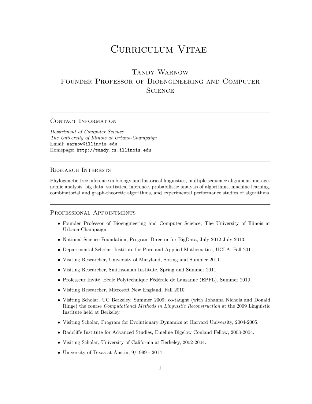 Curriculum Vitae