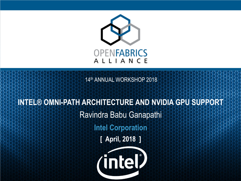 Intel® Omni-Path Architecture and Nvidia Gpu