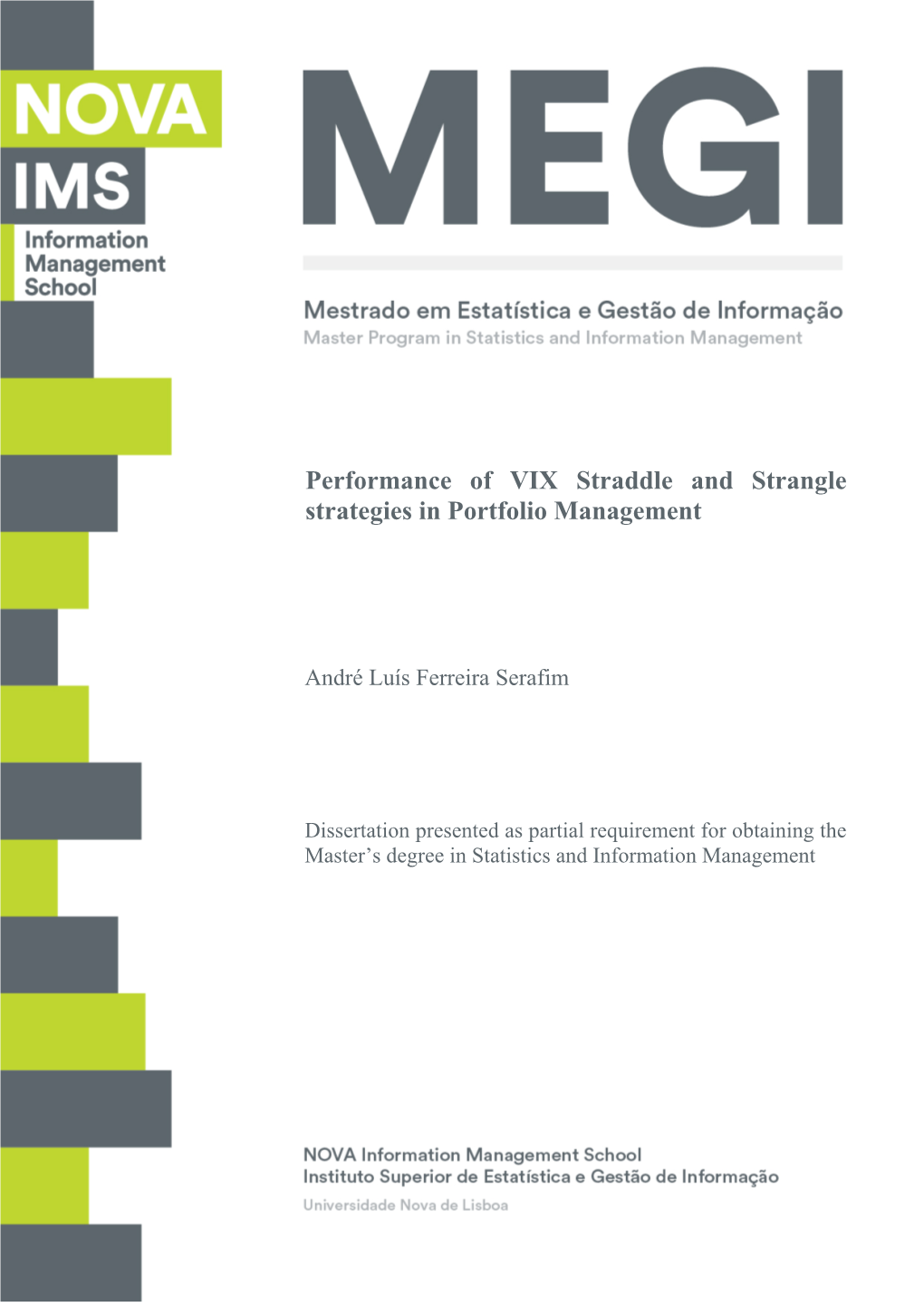 Performance of VIX Straddle and Strangle Strategies in Portfolio Management