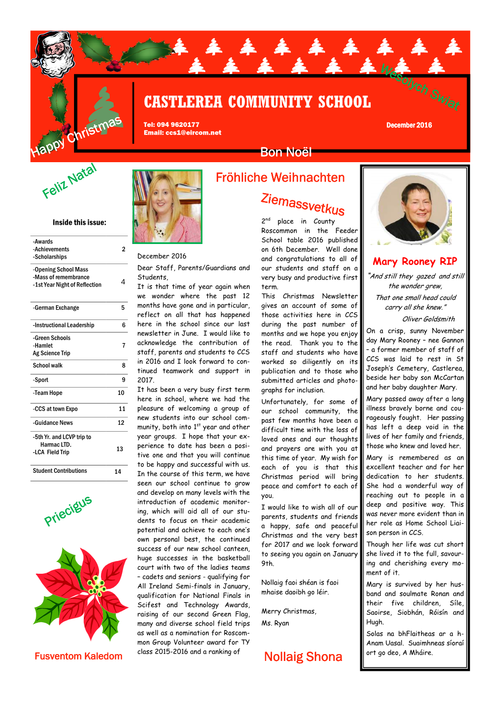 Newsletter Christmas 2016 Finished