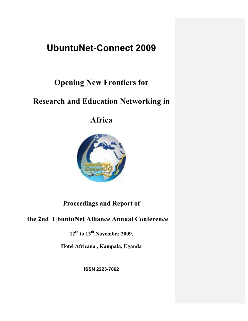 Ubuntunet-Connect 2009