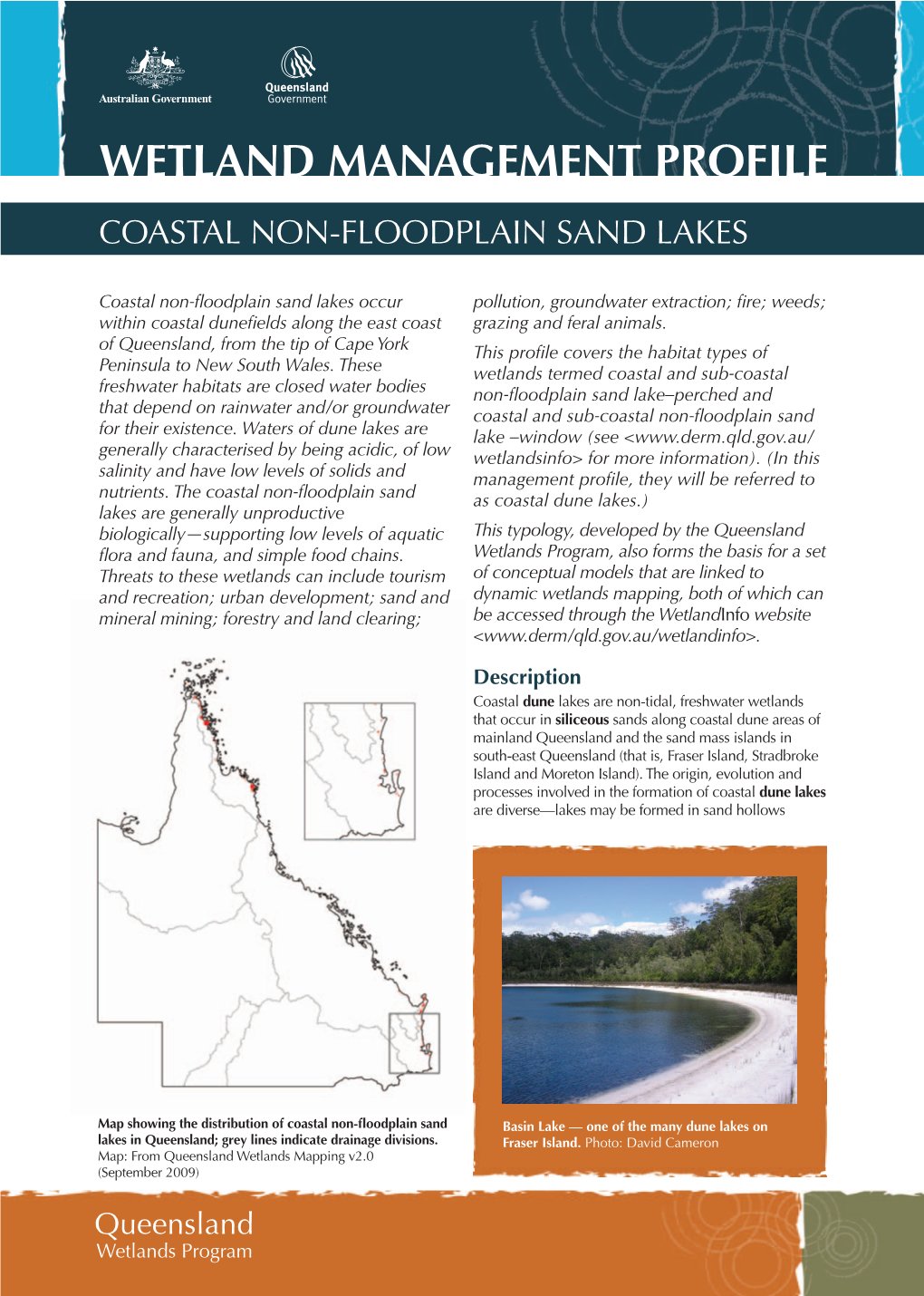 Coastal Non-Floodplain Sand Lakes (PDF, 2.5