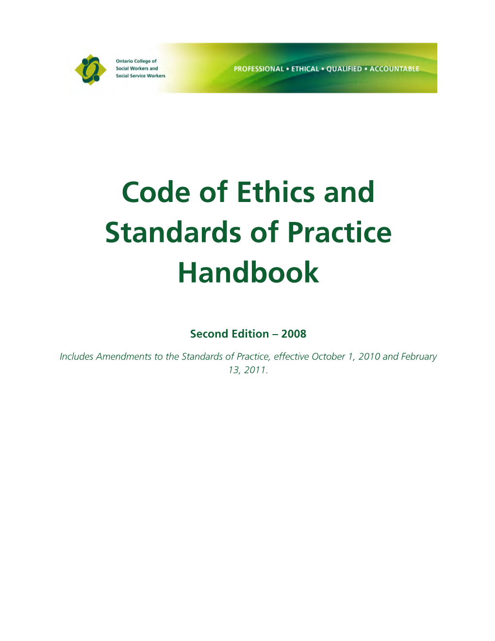 Code of Ethics and Standards of Practice Handbook