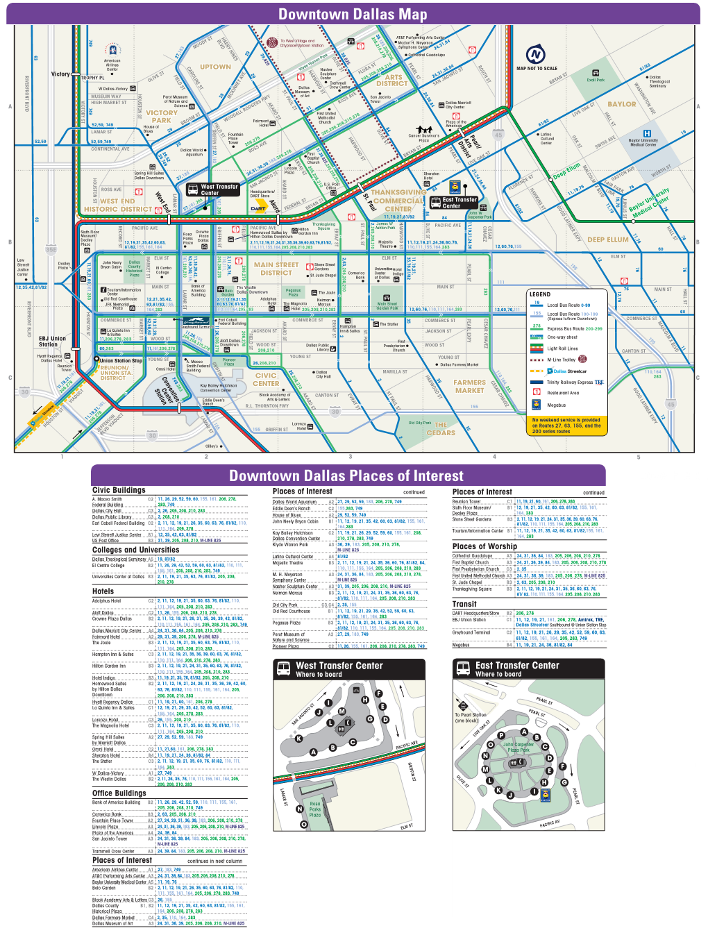 Regional Services • Servicios Regionales Downtown Dallas Map