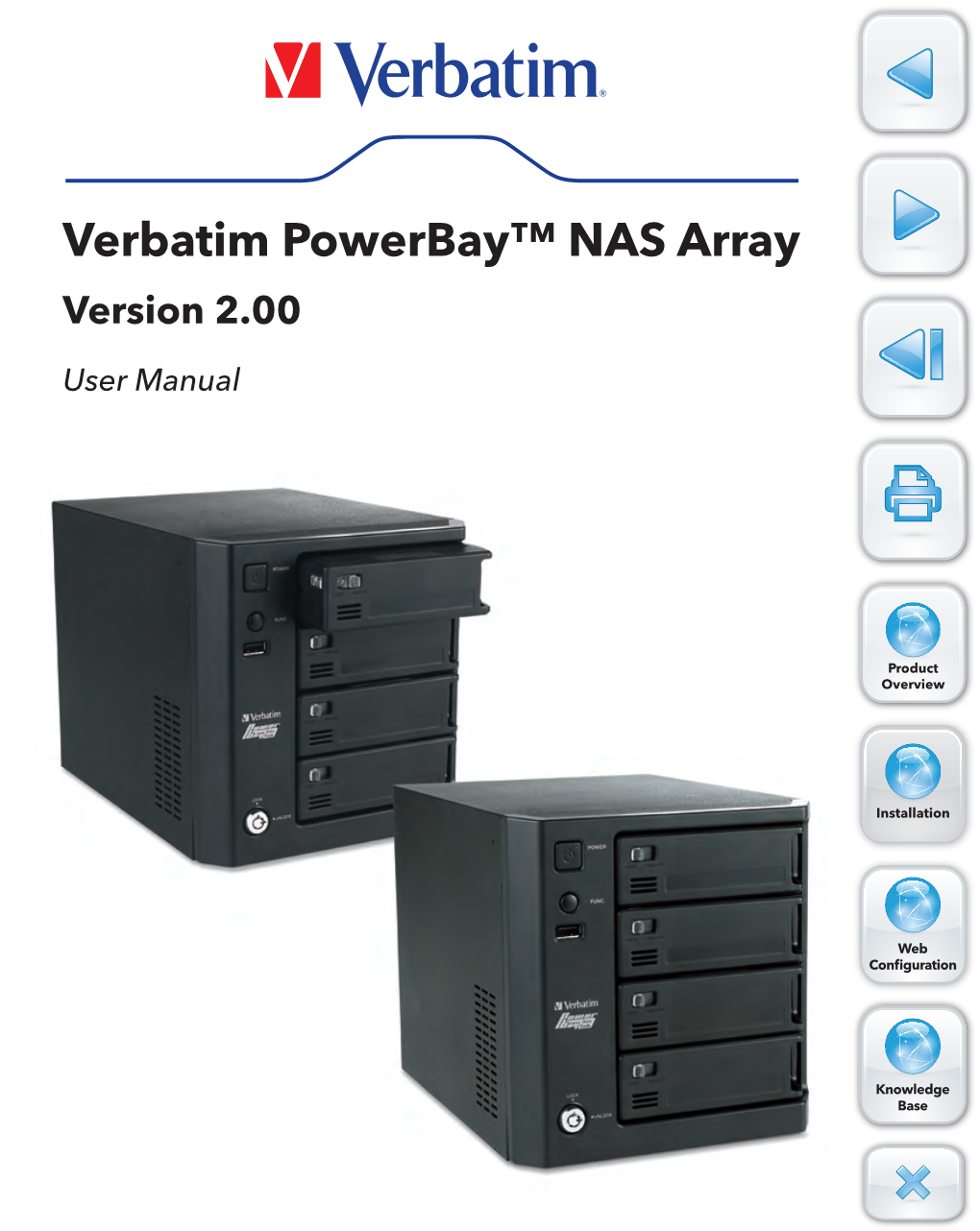 Verbatim Powerbay™ NAS Array Version 2.00