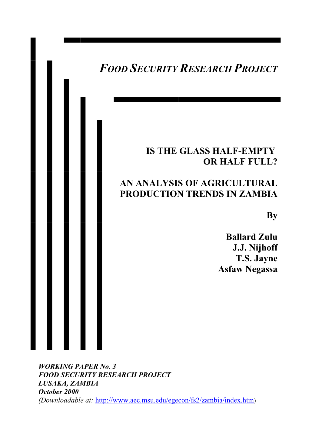 Food Security Research Project