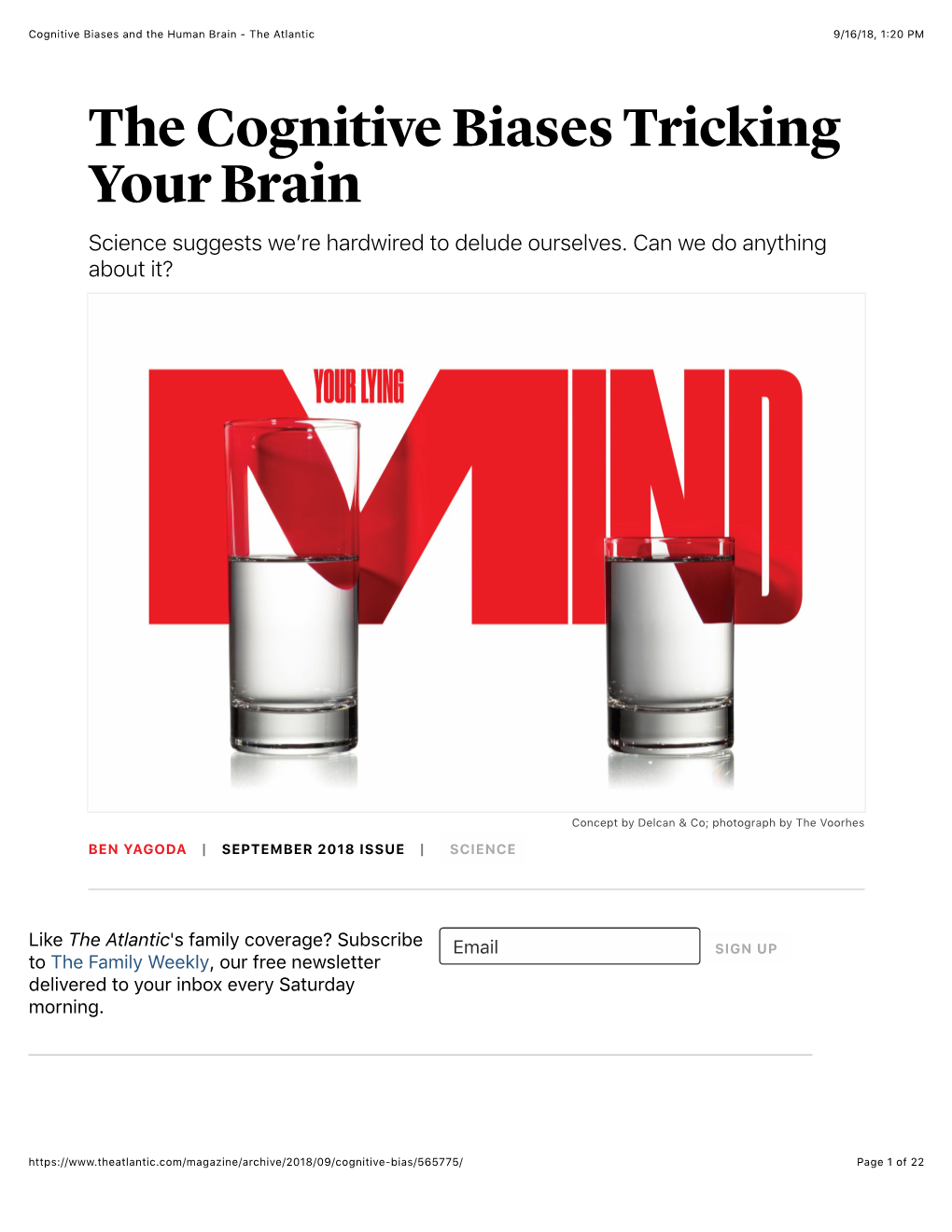 Cognitive Biases and the Human Brain - the Atlantic 9/16/18, 1�20 PM